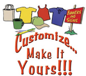 Custom Apparel Designs, Screen Printing, Embroidery, Hats, Banners, Signs, Custom Artwork and Logos