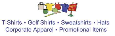 Screen Printing, Embroidery, Promotional Products, Signs, Banners, Magnets, Logo Design and Custom Artwork, Vinyl Graphics, Sports Events and more!